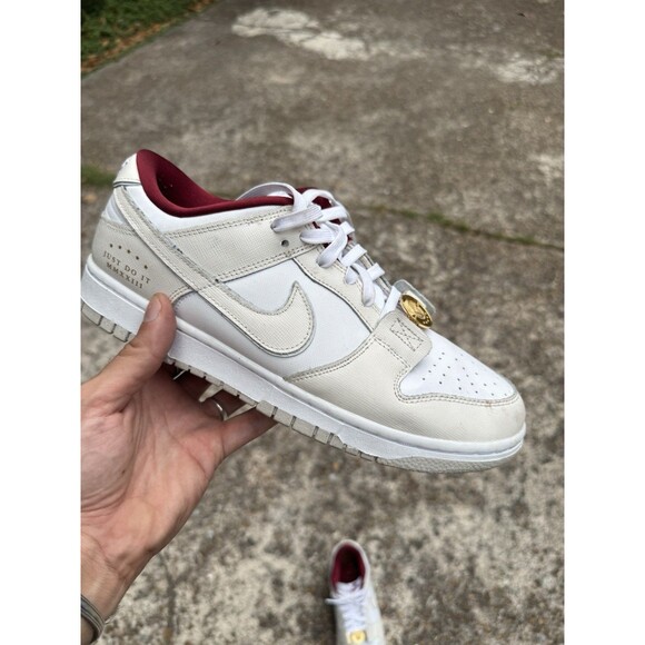 Nike Dunk Low SE Sisterhood White Phantom Team Red DV1160-100 Women 11 - Picture 7 of 14